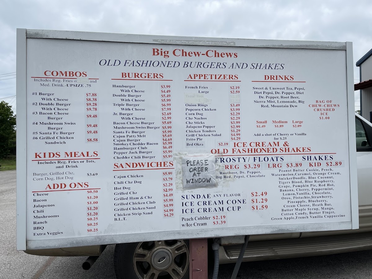 Big Chew Chew's Burgers Menu - Image 3