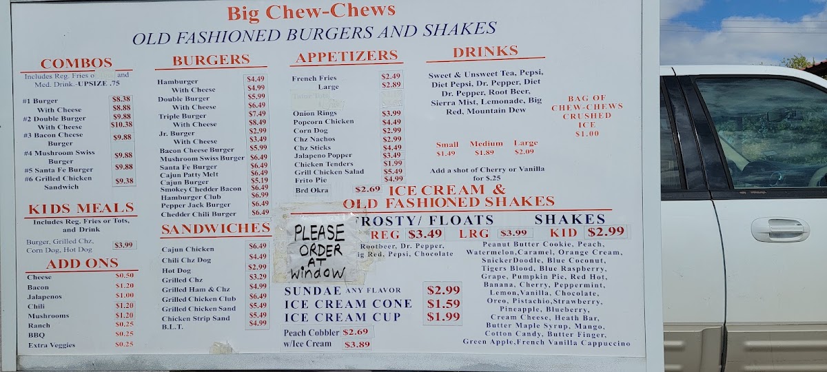 Big Chew Chew's Burgers Menu - Image 4